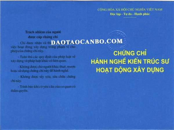 chung chi hanh nghe kien truc su